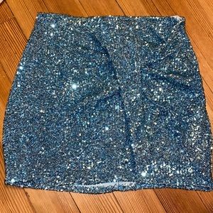 Show Me Your Mumu Why Knot Sequin Skirt
